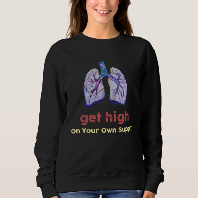 Camiseta Get High On Your Own Supply Mindful Breathing (Frente)