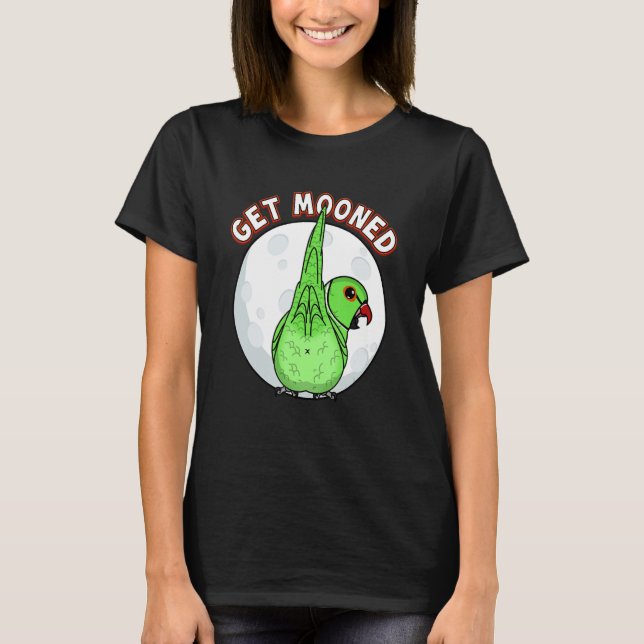 Camiseta Get Mooned I Parrot Underfluffies I Green Indian R (Frente)