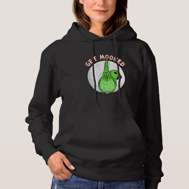 Camiseta Get Mooned I Parrot Underfluffies I Green Indian R (Frente)