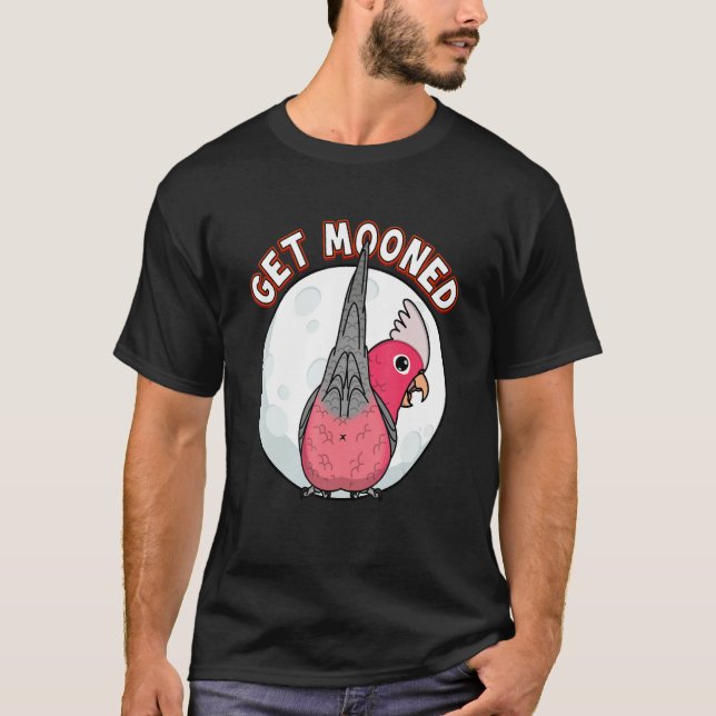 Camiseta Get Mooned I Parrot Underfluffies I Rose Galah Coc (Frente)
