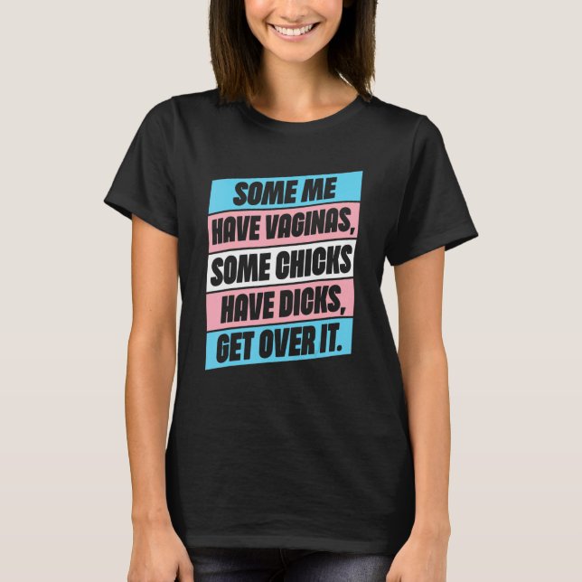 Camiseta Get Over It Trans Lgbt Lgbtq Pride Month (Frente)