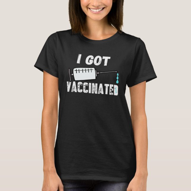 Camiseta Get Vaccinated Pro Vaccine Got Vaccination   Retro (Frente)