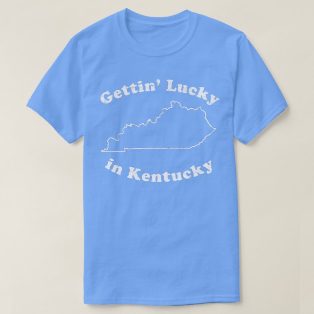 Camiseta Gettin Lucky em Kentucky (Frente do Design)