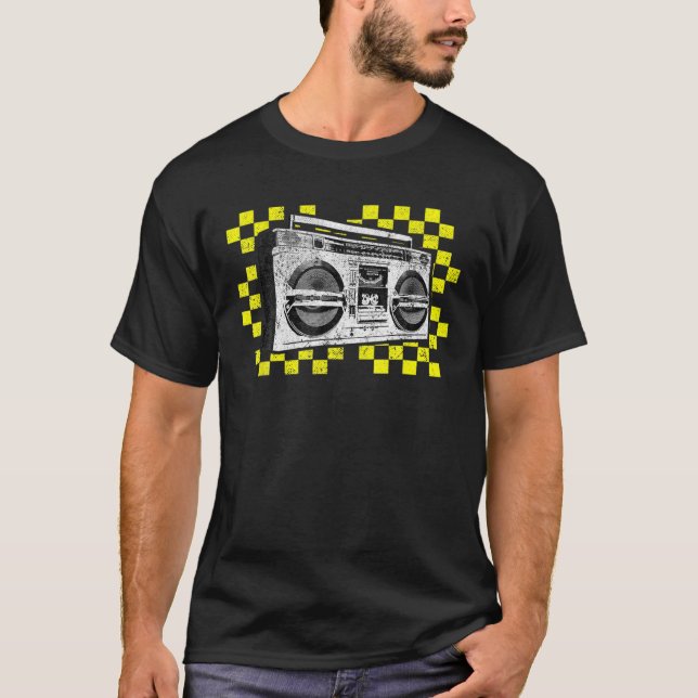 Camiseta Getto Blaster Boombox Rádio Hip Hop Dobra Mus (Frente)