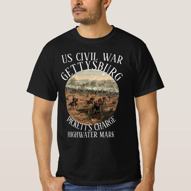 CAMISETA GETTYSBURG US CIVIL WAR PICKETT'S CHARGE (Frente)