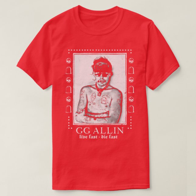 Camiseta GG Allin Punksthetic Design (Frente do Design)