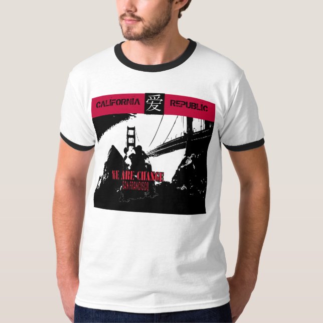 Camiseta GG do urso SF WAC da sombra (Frente)