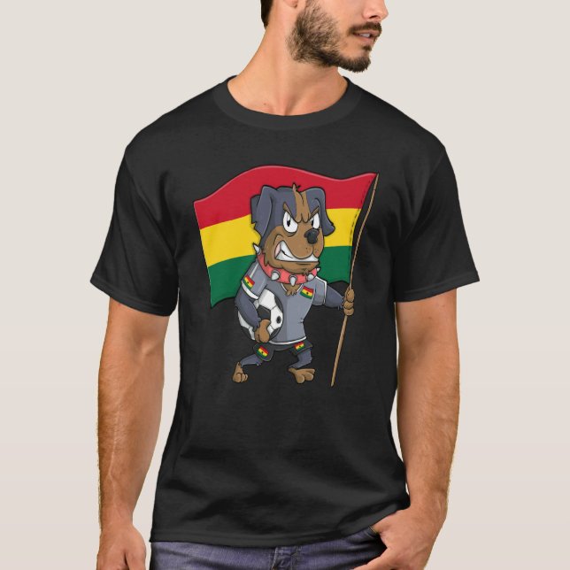Camiseta Ghana Fan Dog (Frente)