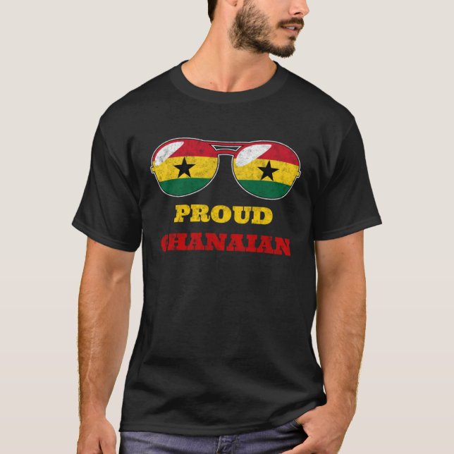 Camiseta Ghana Ghanaian Flag Africa Proud Sunglasses Melani (Frente)