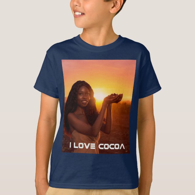 CAMISETA GHANA - I LOVE COCOA (Frente)
