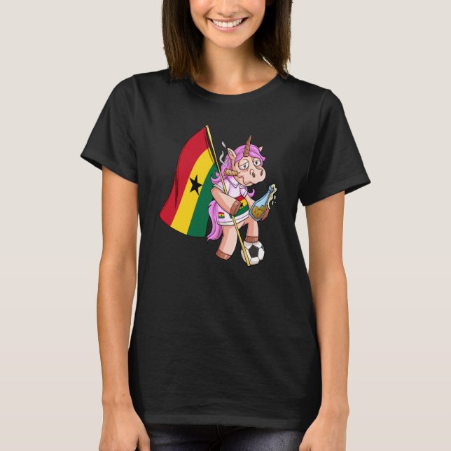 Camiseta Ghana Party Unicorn (Frente)
