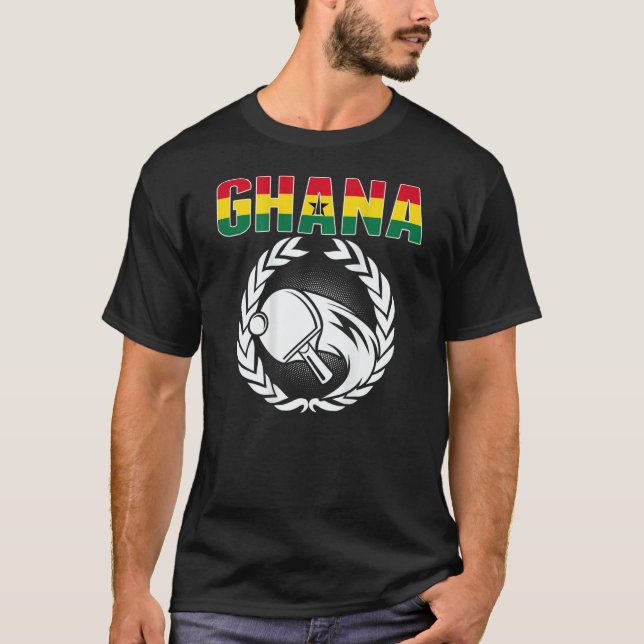 Camiseta Ghana Ping Pong   Ghanian Table Tennis Team Suppor (Frente)