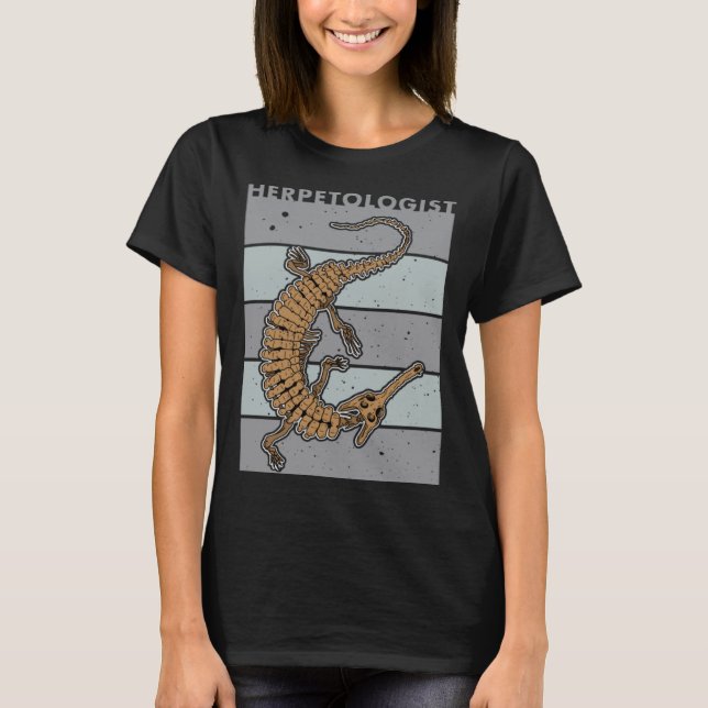 Camiseta Gharial biologist reptiles zoology herpetology (Frente)