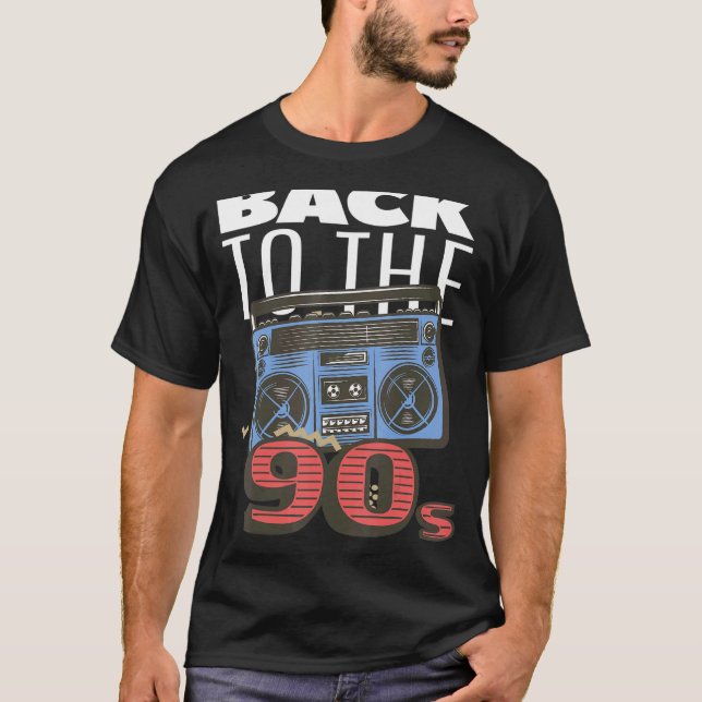 Camiseta Ghetto Blaster de volta para o partido 90 Hip Hip  (Frente)