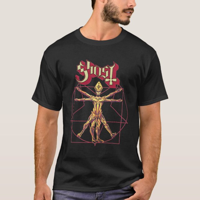 Camiseta Ghost Â€"Popestar Vermelha (Frente)