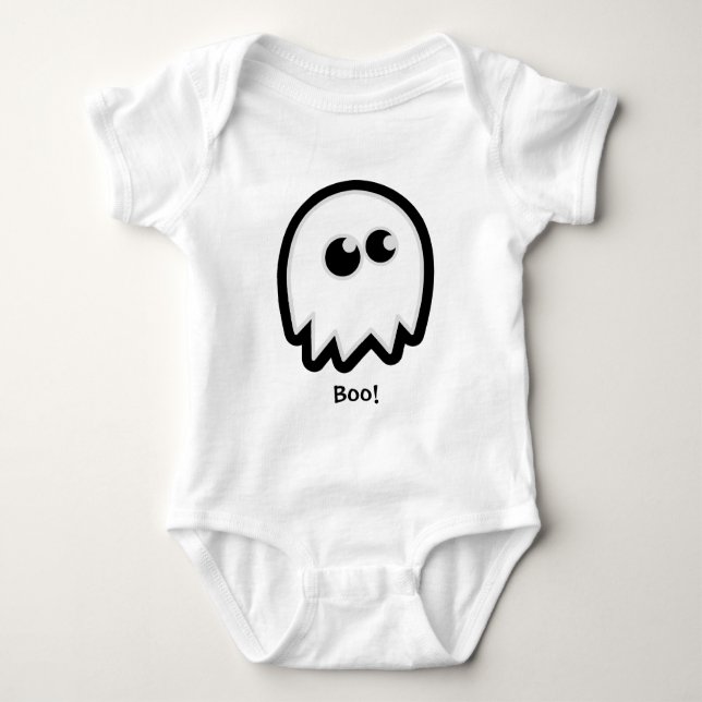 Camiseta Ghost Baby e Kid Shirts do dia das bruxas (Frente)