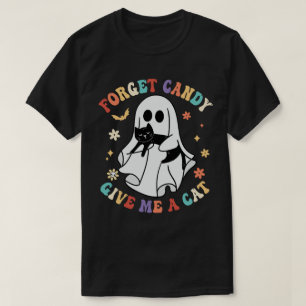 Camiseta Ghost Black Cat Esquece O Docinho Me Dá O Dia das