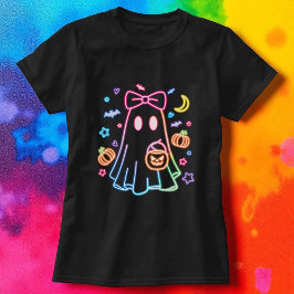 Camiseta Ghost Black Cute Neon
