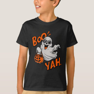 Camiseta Ghost Boo Yah Dia de as Bruxas engraçado Shirt Spo