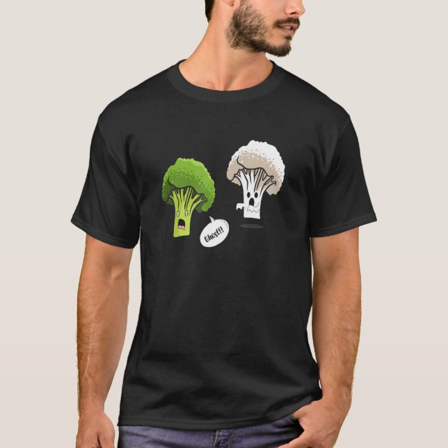 Camiseta Ghost Brocolli Couve-flor Vegetal (Frente)