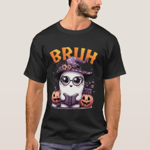 Camiseta Ghost Bruh Boo Lendo livro Engraçado Fúria Hall da