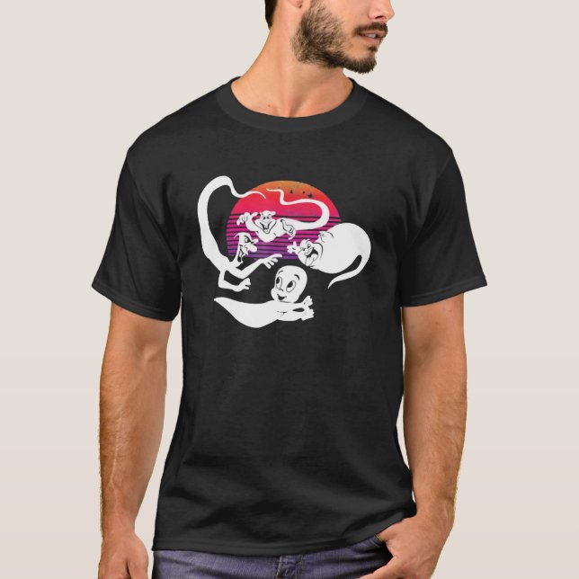 Camiseta Ghost Caspers Engraçado Feliz Halloween (Frente)