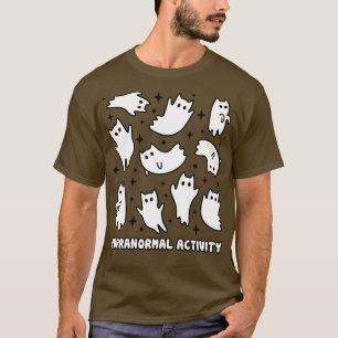 Camiseta Ghost Cats Puranormal Cute Kawaii