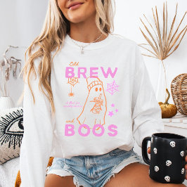 Camiseta Ghost Cold Brew E Boos Café Gelado de Halloween