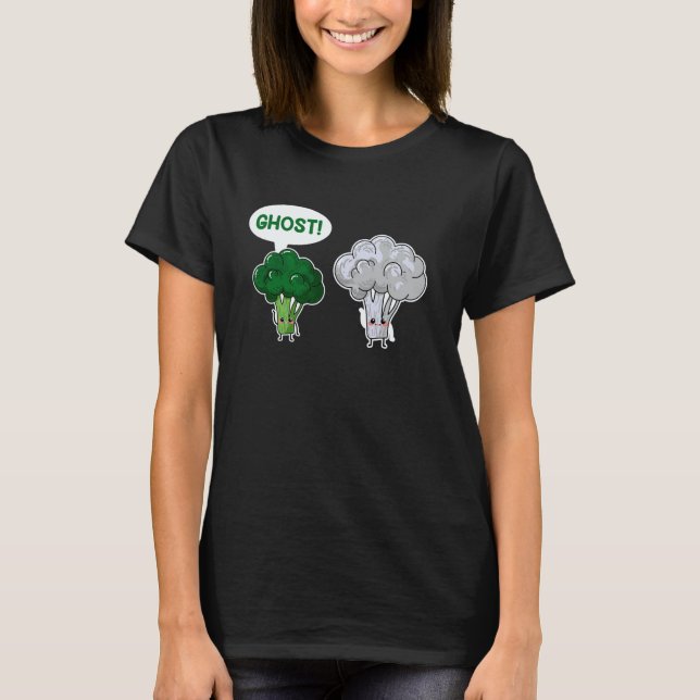Camiseta Ghost Comida Orgânica Herbívoro Vegetariano Comida (Frente)