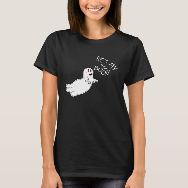 Camiseta Ghost Couples Halloween Costume matching (Frente)