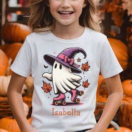 Camiseta Ghost Cute de Halloween de Pista Personalizado