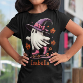 Camiseta Ghost Cute de Halloween de Pista Personalizado