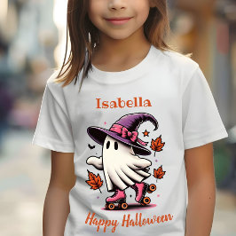 Camiseta Ghost Cute de Halloween de Pista Personalizado
