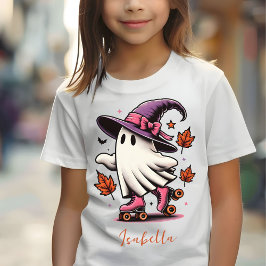 Camiseta Ghost Cute de Halloween de Pista Personalizado