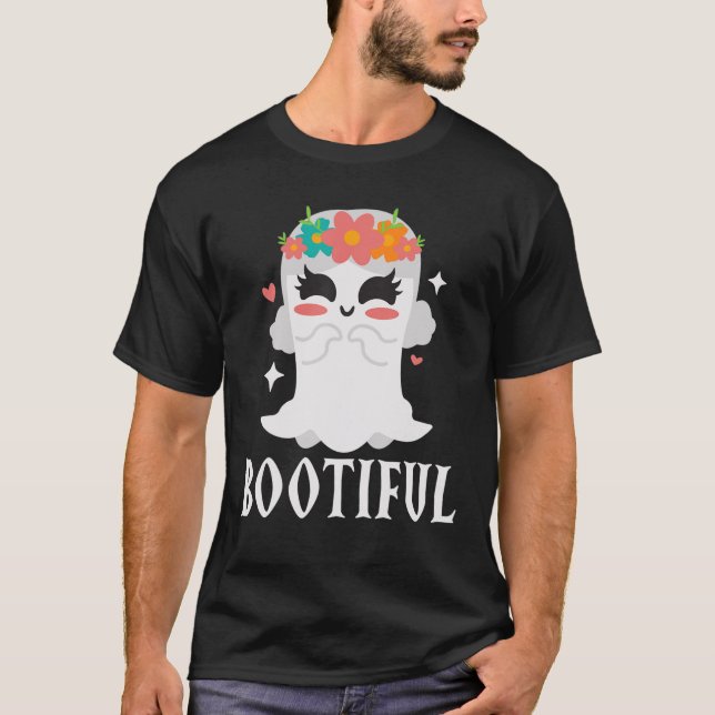 Camiseta Ghost Cute Kawaii Halloween Costum (Frente)