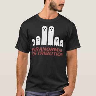 Camiseta Ghost de Distribuição Paranormal de Matemática do