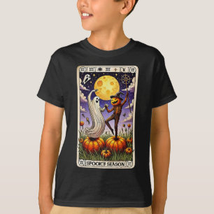 Camiseta Ghost e Skeleton - Dia de as Bruxas engraçado Taro