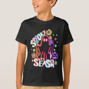 Camiseta Ghost Floral Coquette Halloween Pumpkin Spook