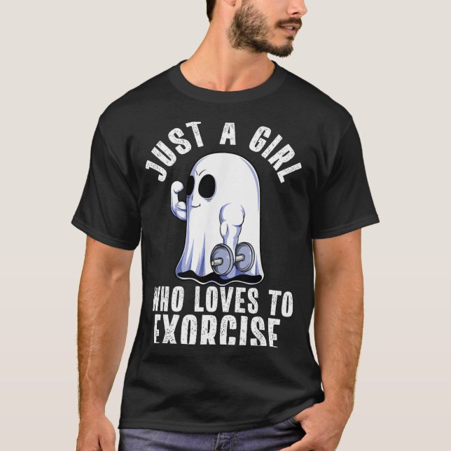 Camiseta Ghost Funny Gym Workout Bodybuilding Soky Hallowee (Frente)