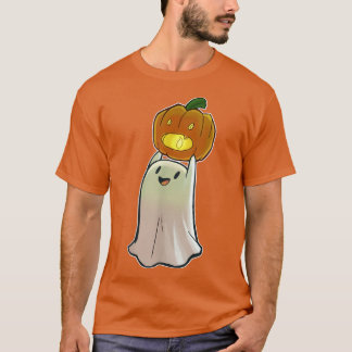 Camiseta Ghost Ghost Pumpkin Face Jack O'Lantern Happy Hall