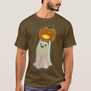 Camiseta Ghost Ghost Pumpkin Face Jack O'Lantern Happy Hall