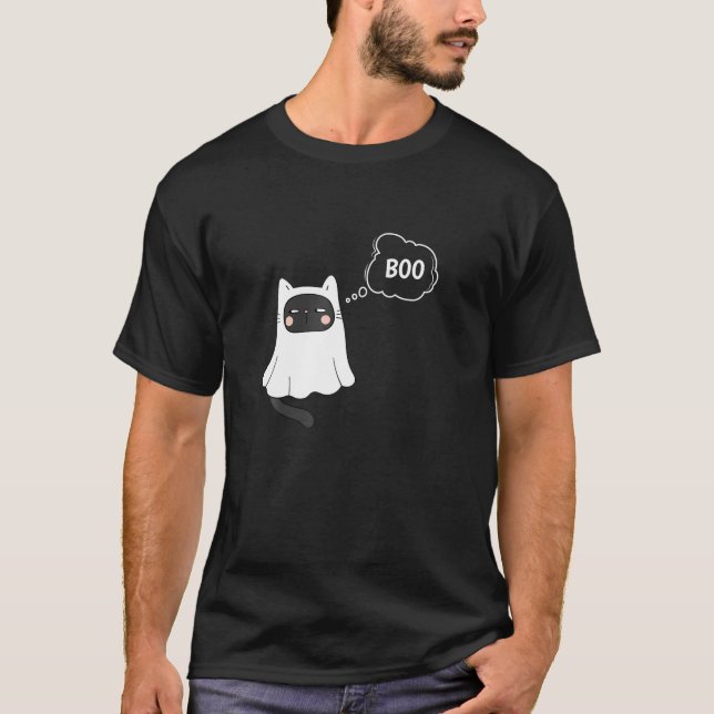 Camiseta Ghost Ghost Shirt Engraçada Boo Último Minuto (Frente)