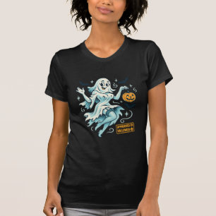 Camiseta Ghost Girl - Feliz Dia das Bruxas