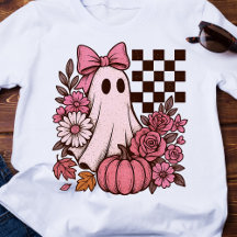 Ghost Girl retrorada cor-de-rosa com Arco Hallowee