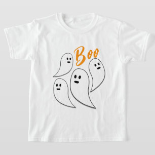 Camiseta Ghost Halloween Black White Standard Boo