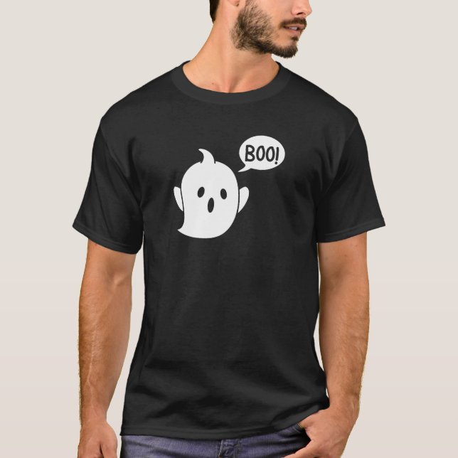 Camiseta Ghost Halloween bonito (Frente)