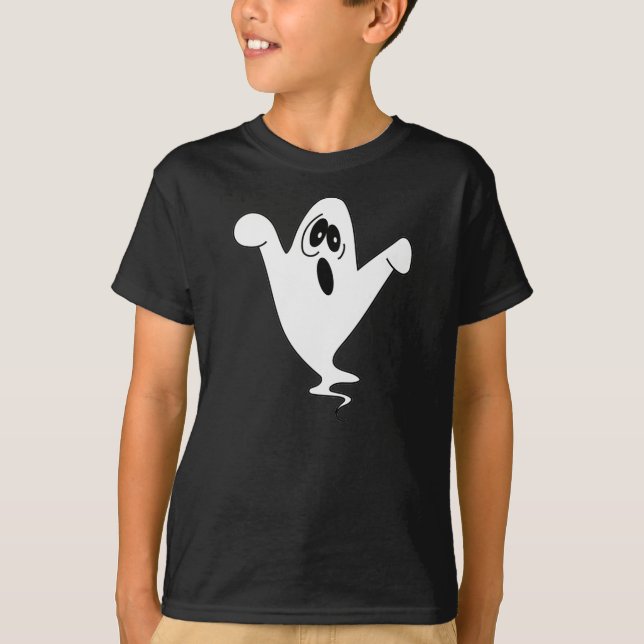Camiseta Ghost Halloween Cute Howling (Frente)