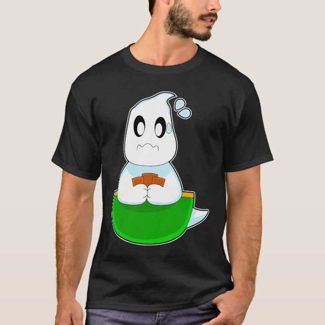 Camiseta Ghost Halloween Poker (Frente)