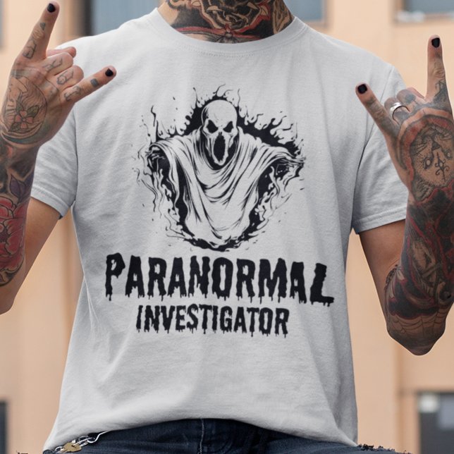 Camiseta Ghost Hunter Paranormal Investigador Fantasma Caça (Criador carregado)