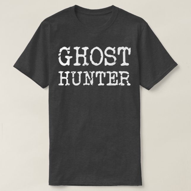Camiseta Ghost Hunter Paranormal Investigator Halloween  (Frente do Design)